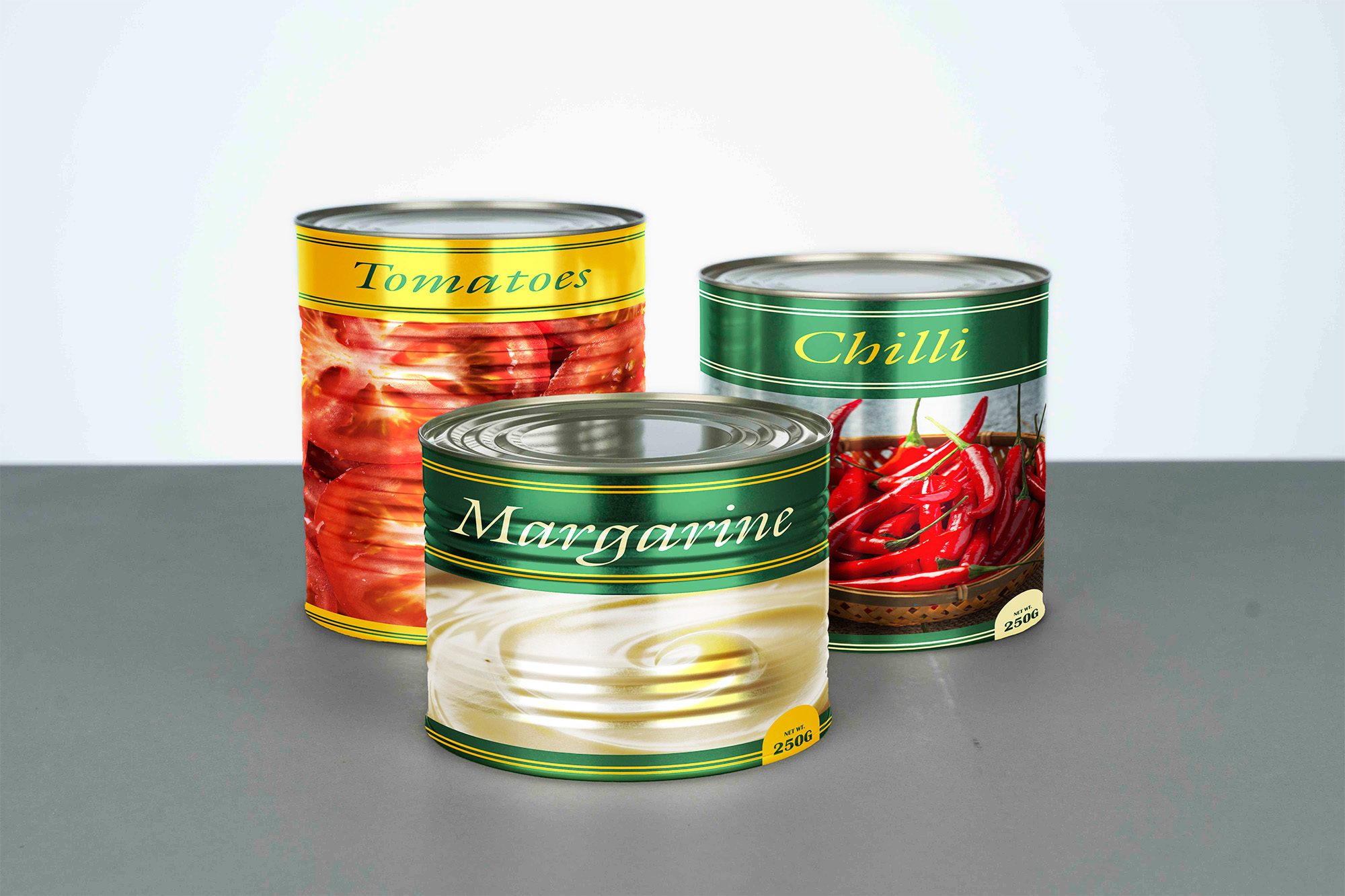 margarine cans